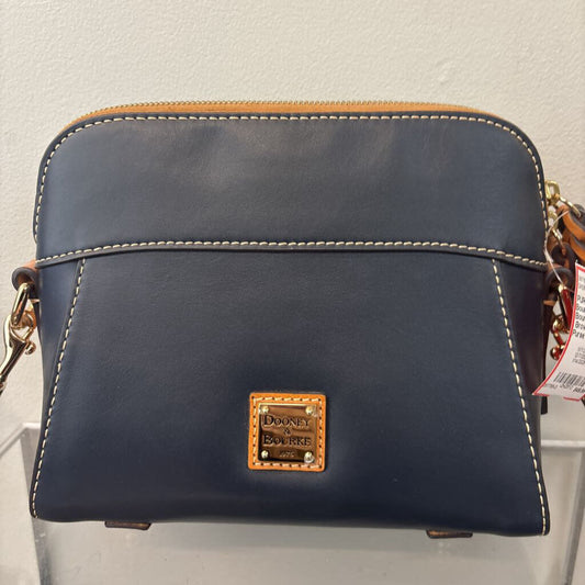 Dooney and Bourke Small Navy/ Brown Crossbody Purse