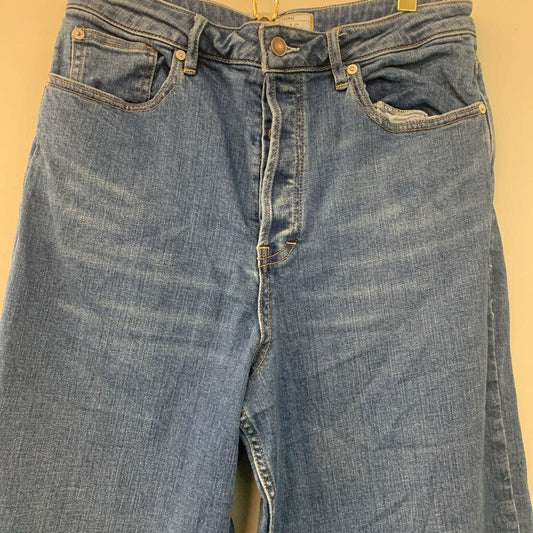 Free People Medium Wash Wide Leg Jeans 29