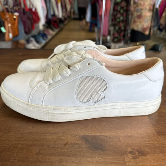 Kate Spade New York White Sneakers with Heart