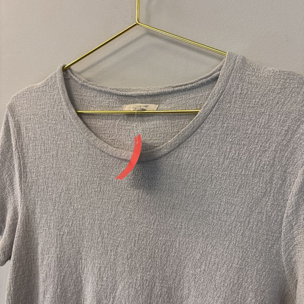 Madewell Grey Knotted T-Shirt