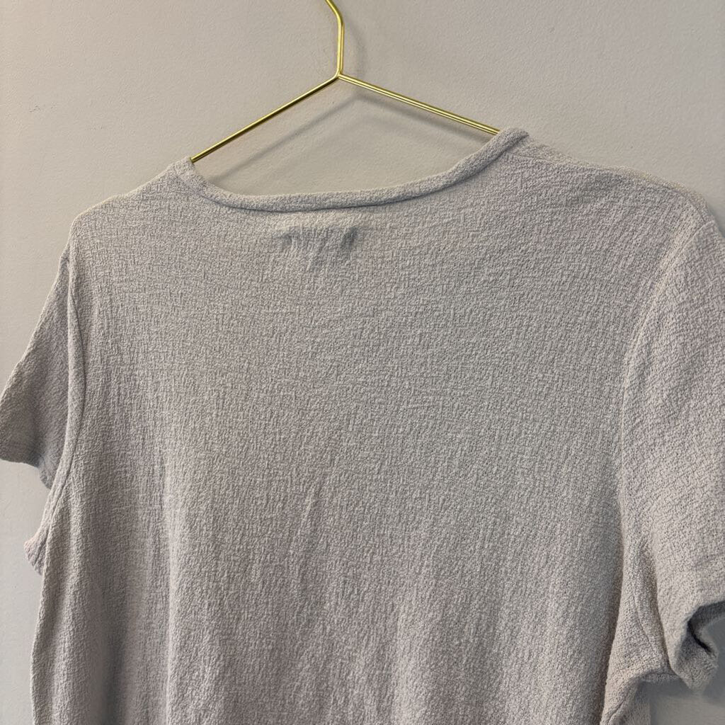 Madewell Grey Knotted T-Shirt