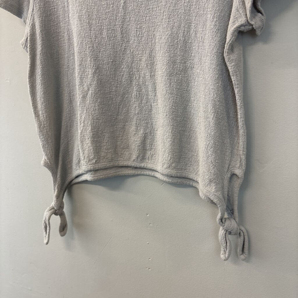 Madewell Grey Knotted T-Shirt