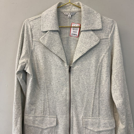 Cabi Women's Grey Zip-Up Jacket