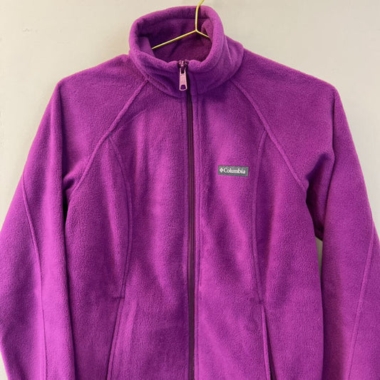 Columbia Purple Soft Zip Up Jacket Small