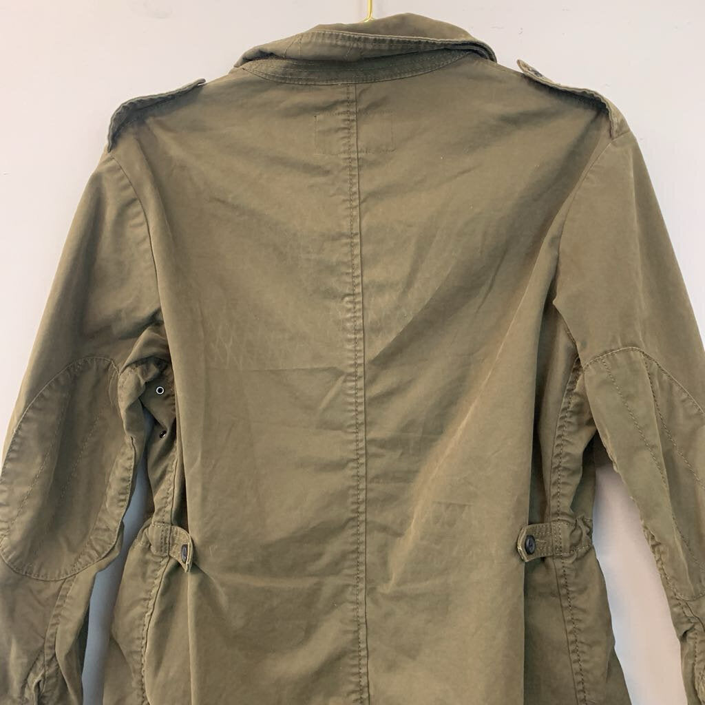 Banana Republic Green Cargo Jacket Small Petite