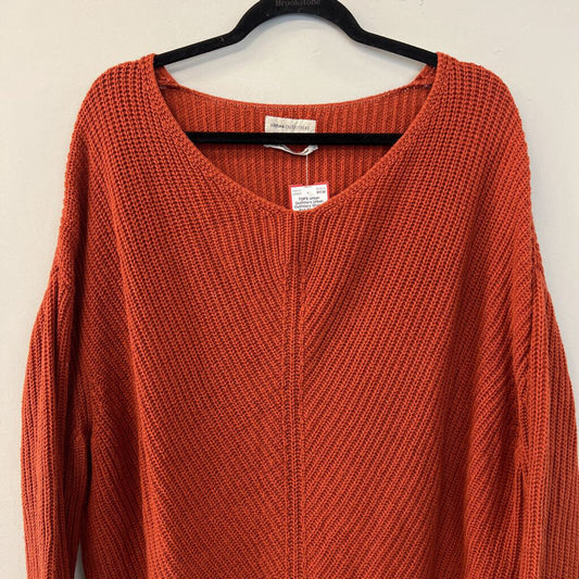 Urban Outfitters Orange Knit Slouchy Sweater Small