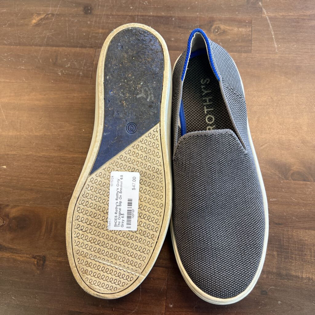 Rothy's Grey The Original Slip On Sneaker 6.5