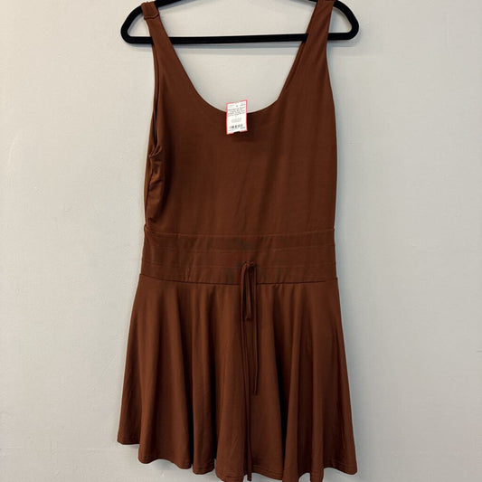 Copper Brown Athletic Dress With Shorts Large