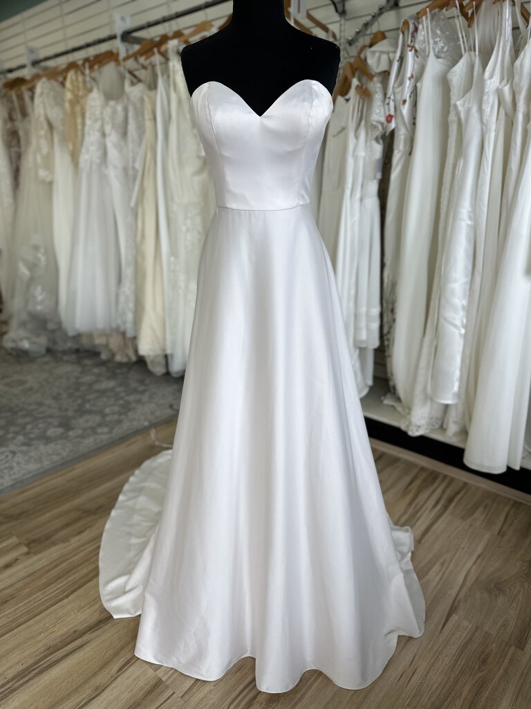 Maggie Sottero Strapless Simple Wedding Dress 10