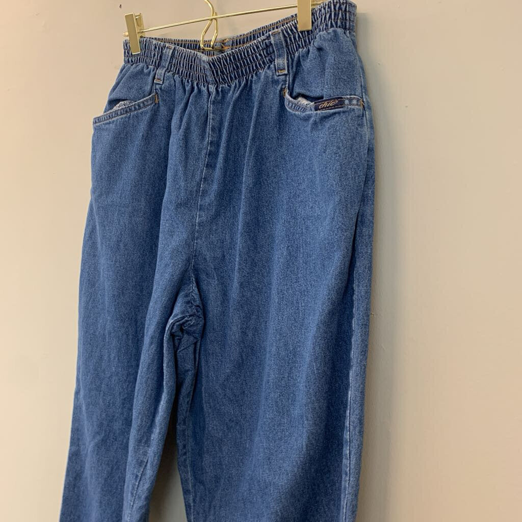 Vintage Medium Wash Pull On Jeans 14P