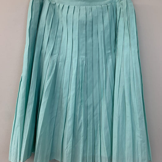 Talbots Mint Pleated Midi Skirt 6