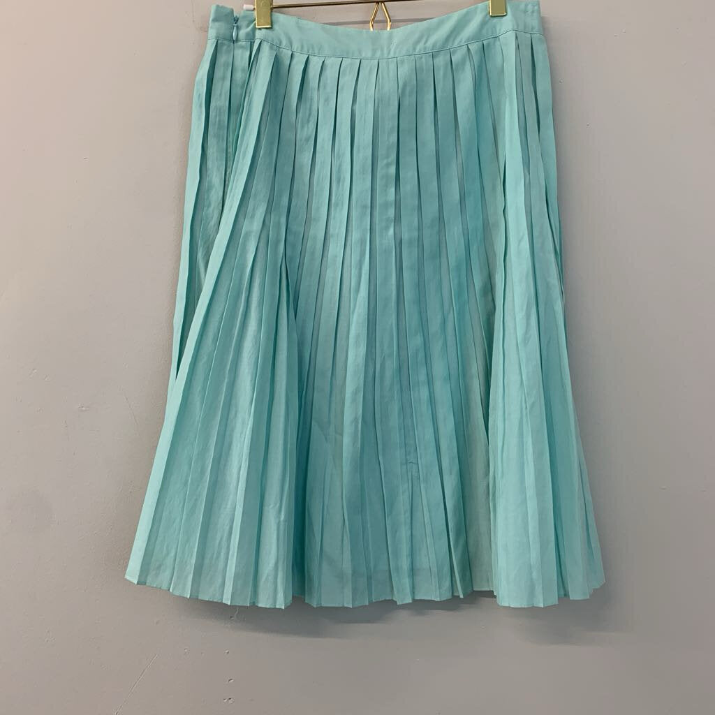 Talbots Mint Pleated Midi Skirt 6