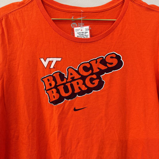 Nike Orange VT Blackburg Short Sleeve Top 2XL