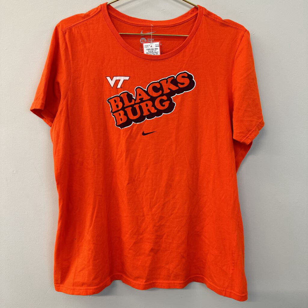 Nike Orange VT Blackburg Short Sleeve Top 2XL