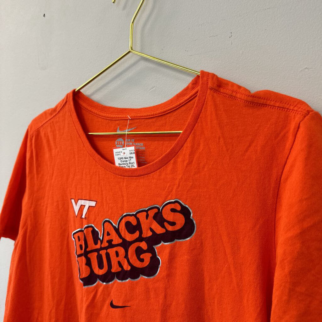 Nike Orange VT Blackburg Short Sleeve Top 2XL