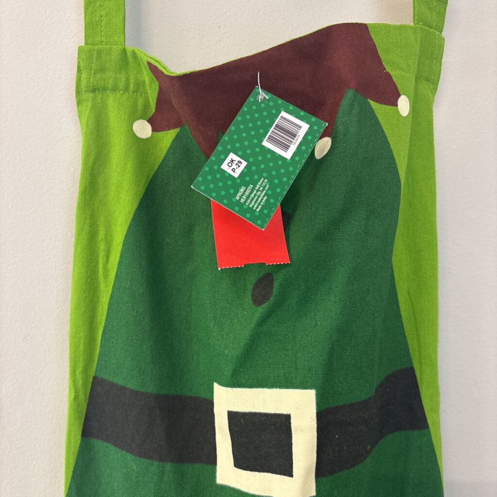 Green Elf Apron One Size