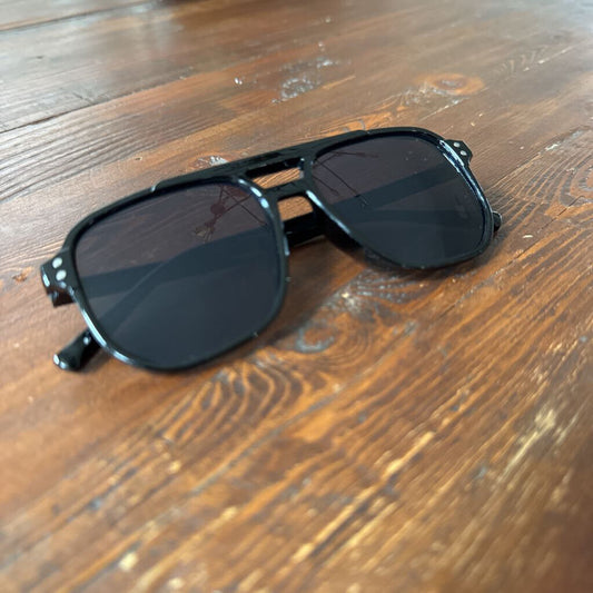 Square 70's Aviator Sunglasses