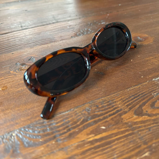 Oval Brown Sunglasses