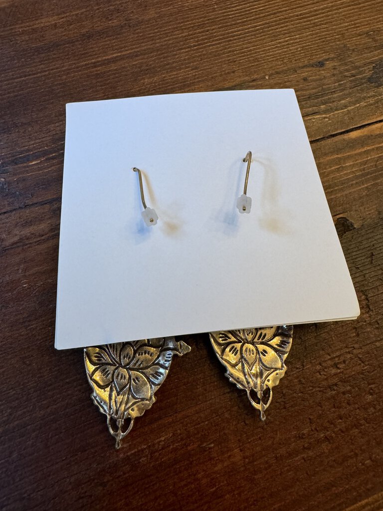 Dove Enamel Chunky Earrings