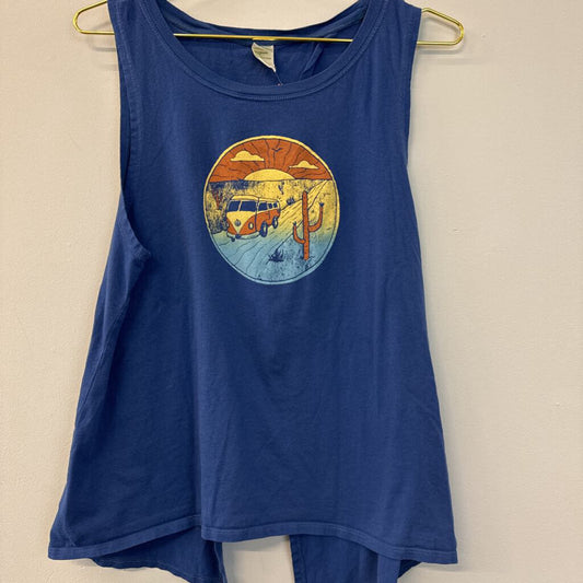 Soul Flower Blue VW Bus Graphic Tank Large