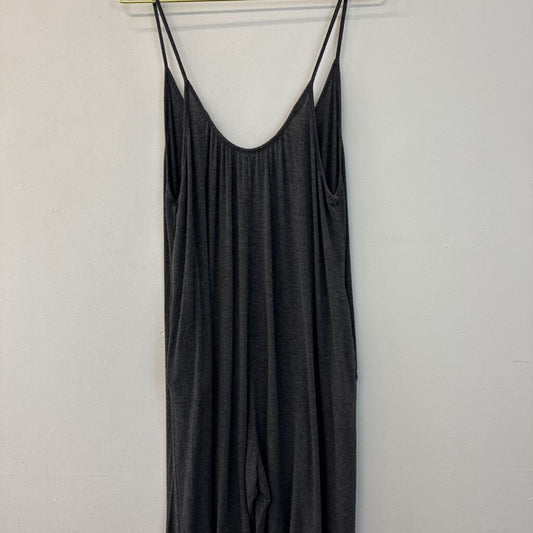 Jolie Grey Wide Leg Jumpsuit Medium