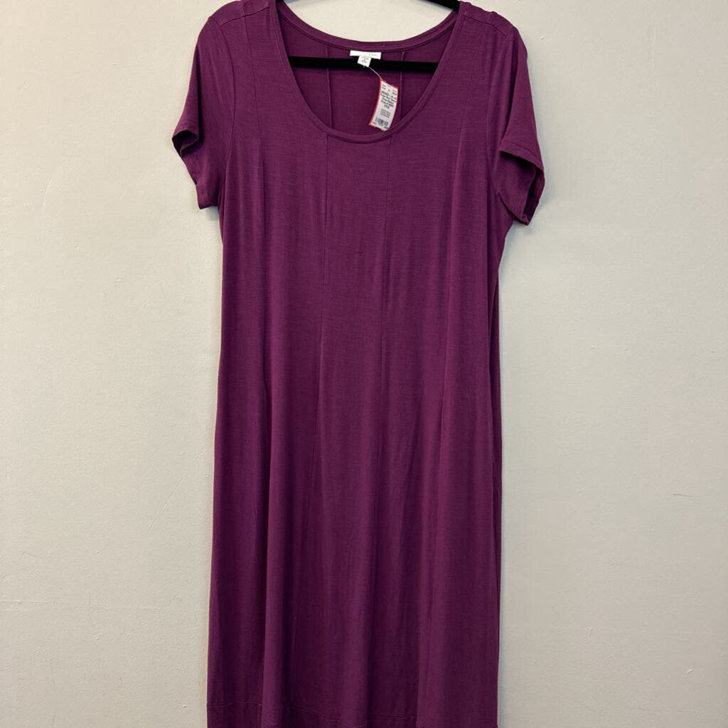 J.Jill Purple Short Sleeve Dress