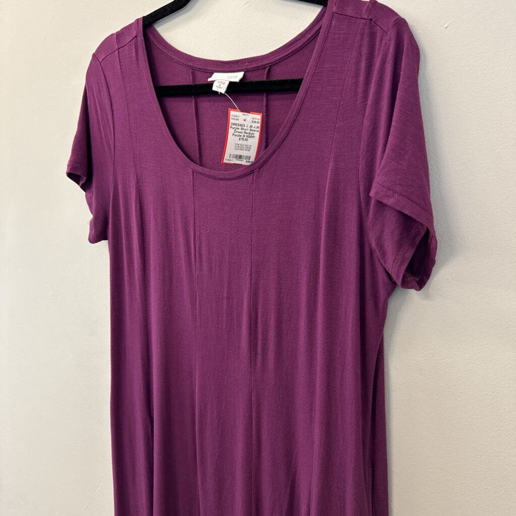 J.Jill Purple Short Sleeve Dress