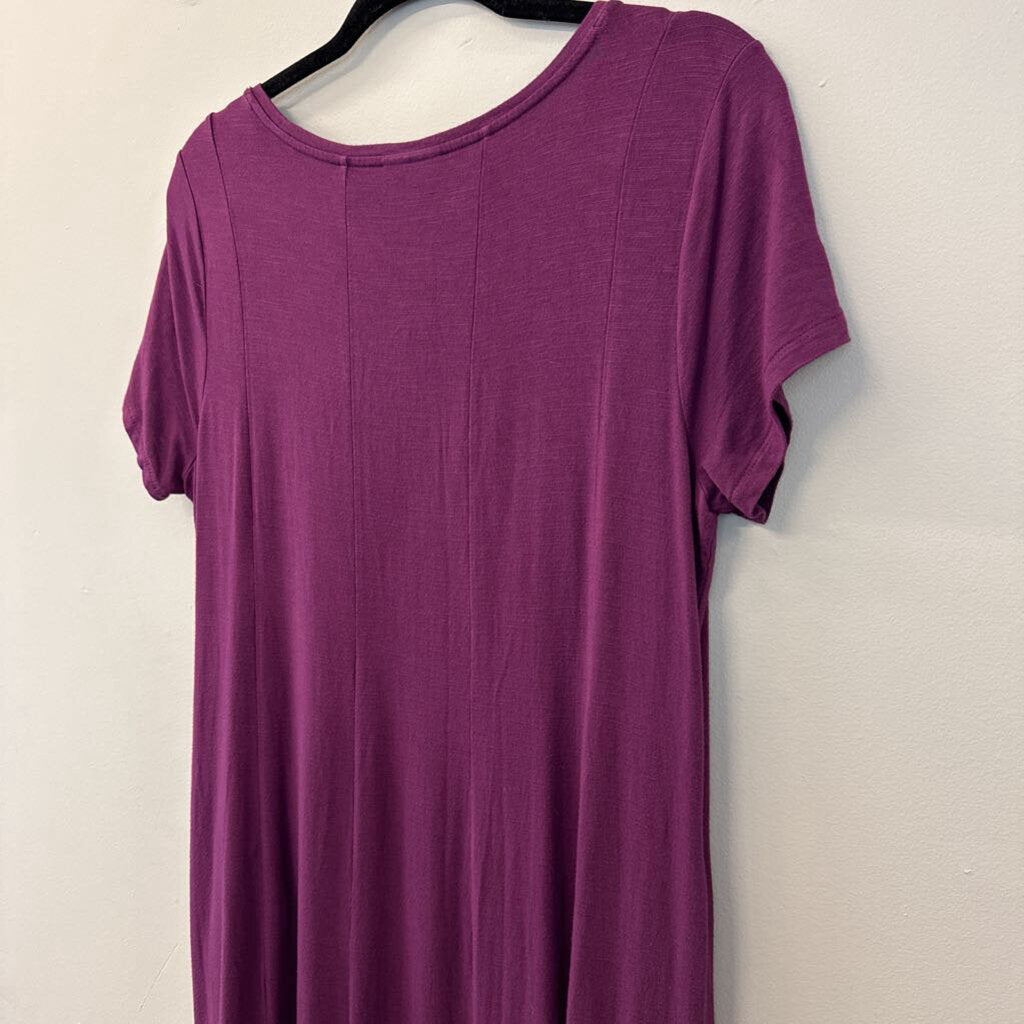 J.Jill Purple Short Sleeve Dress