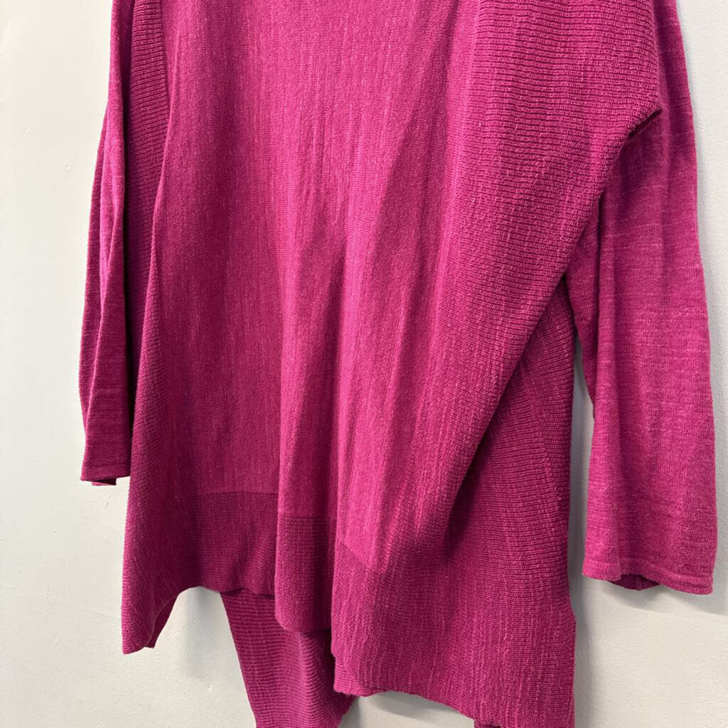 Style and Co Pink V Neck Long Sleeve Sweater Top XXL