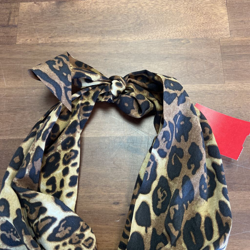 Leopard Print Tie Bandana