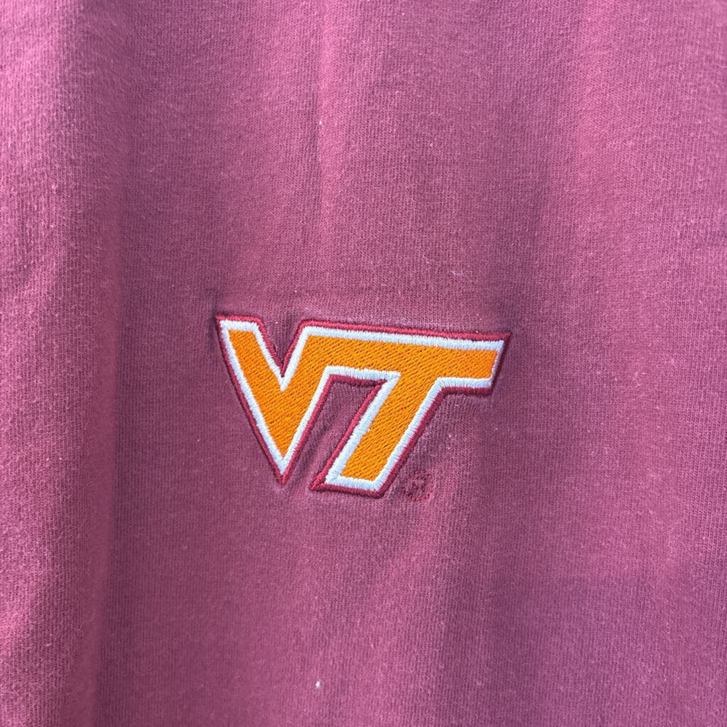 Collegiate Burgundy VT Short Sleeve Tee Large