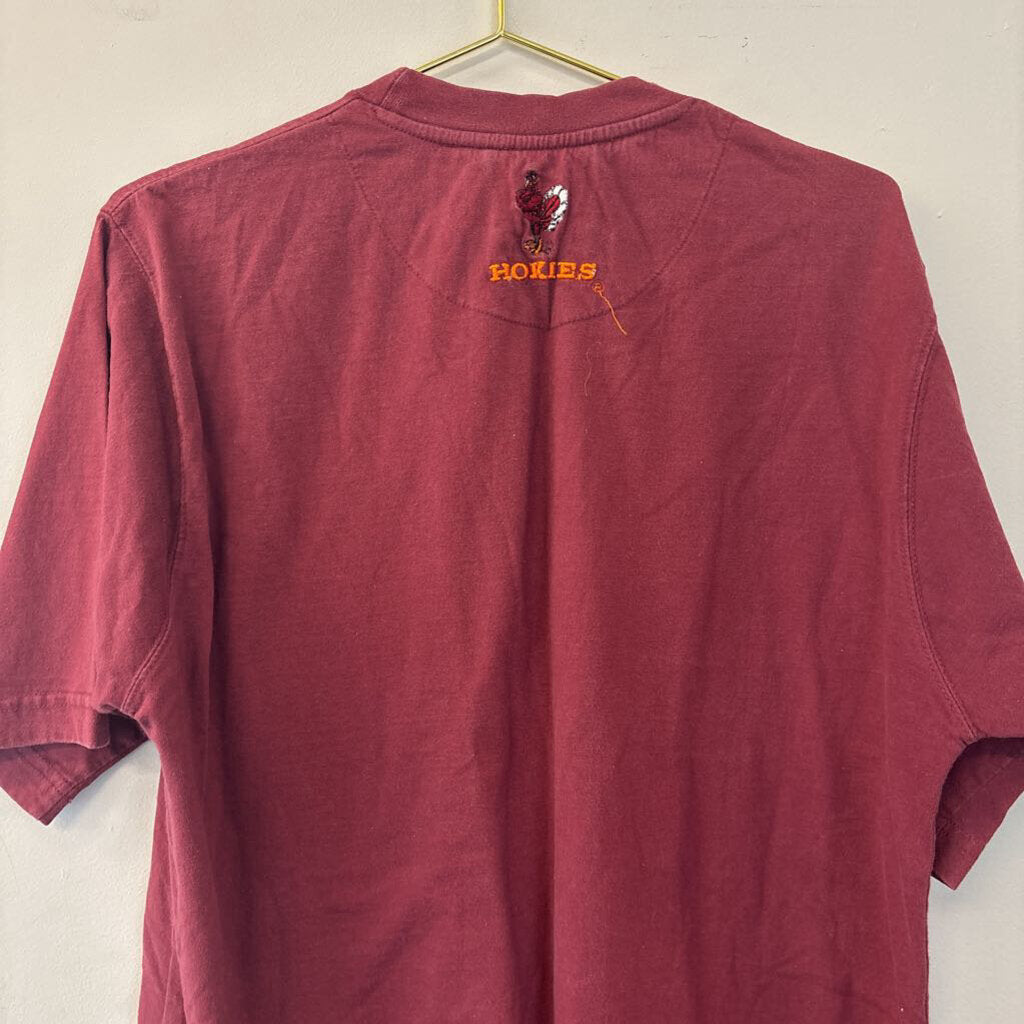 Collegiate Burgundy VT Short Sleeve Tee Large