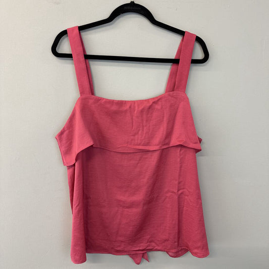 Banana Republic Pink Silky Tie Back Tank Extra Large