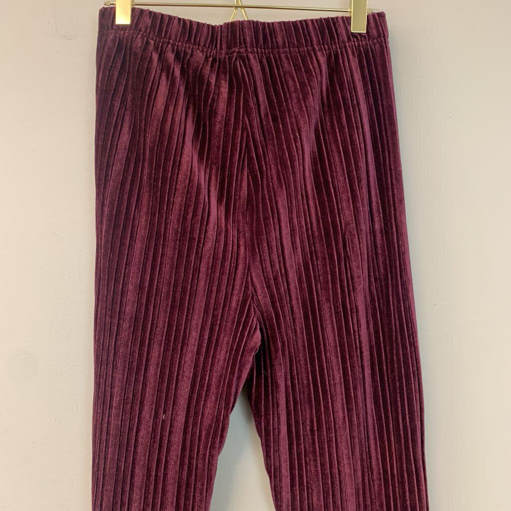 Wild Fable Maroon Velvet Flare Leg Pants Extra Small