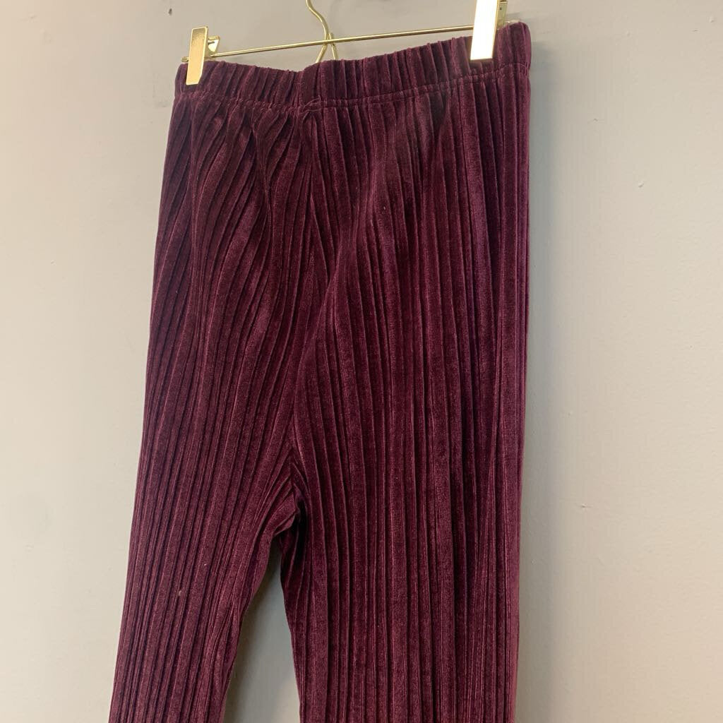 Wild Fable Maroon Velvet Flare Leg Pants Extra Small