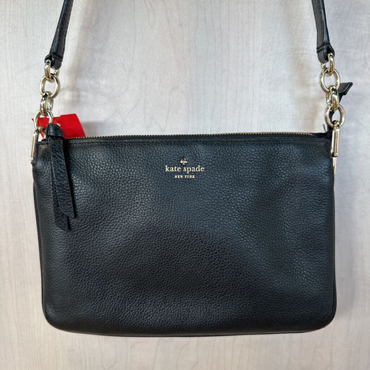 Kate Spade Black Pebbled Leather Crossbody Purse