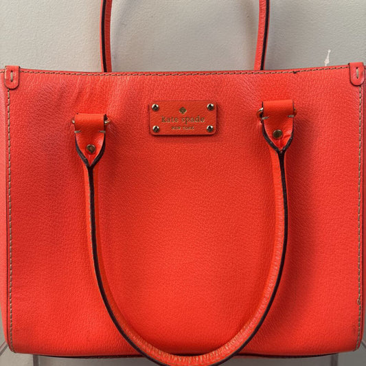 Kate Spade Red Leather Small Tote Purse