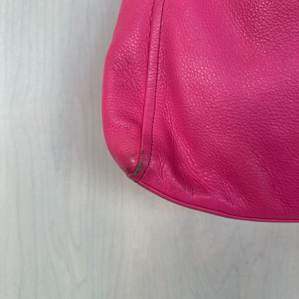 Kate Spade Pink Pebbled Leather Fold Over Purse