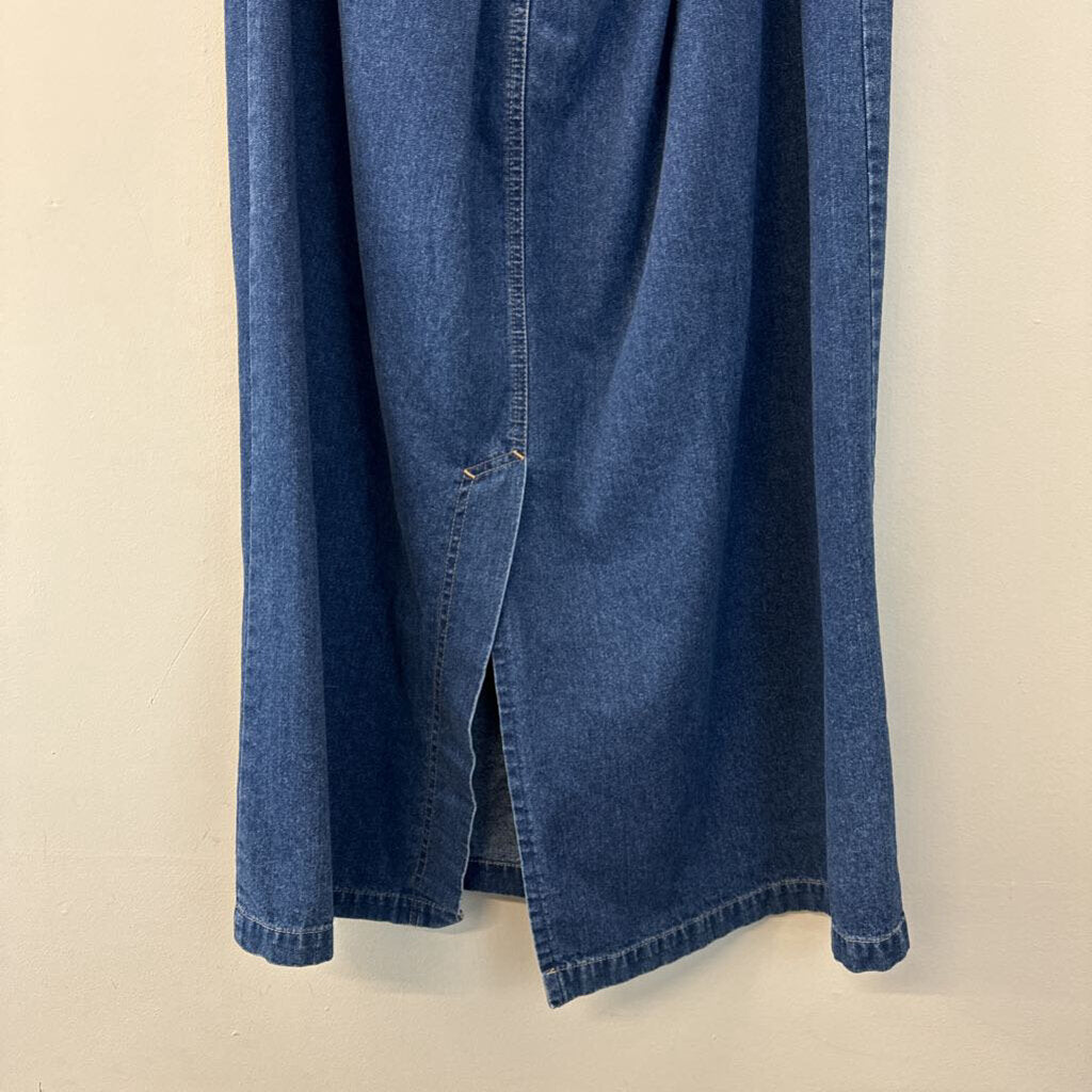 Vintage Koret City Blues Dark Denim Maxi Skirt 18W