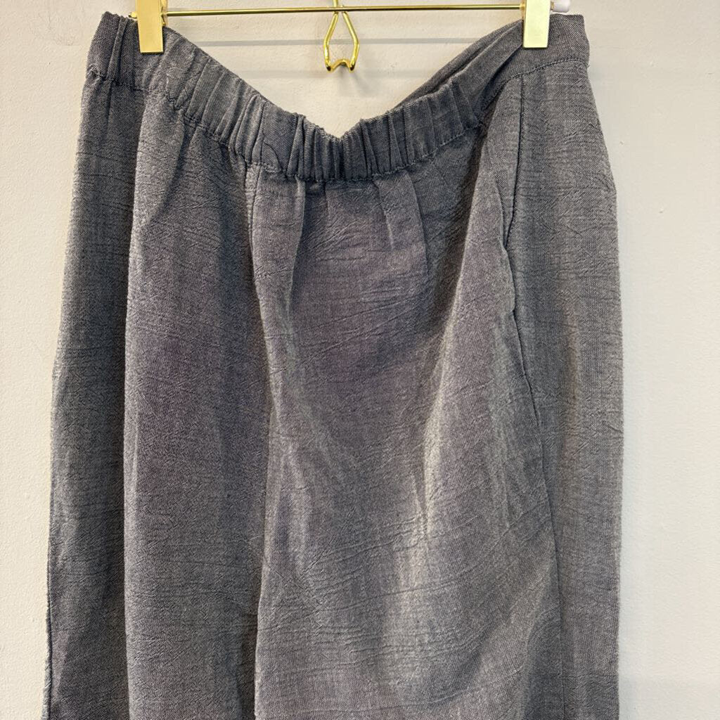 Loomist Grey High Waisted Cotton Pants Large