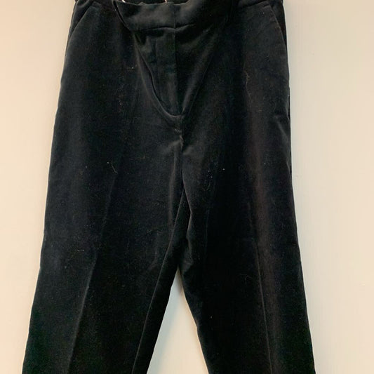 Loft Black Velvet The Riviera Slim Pants 12