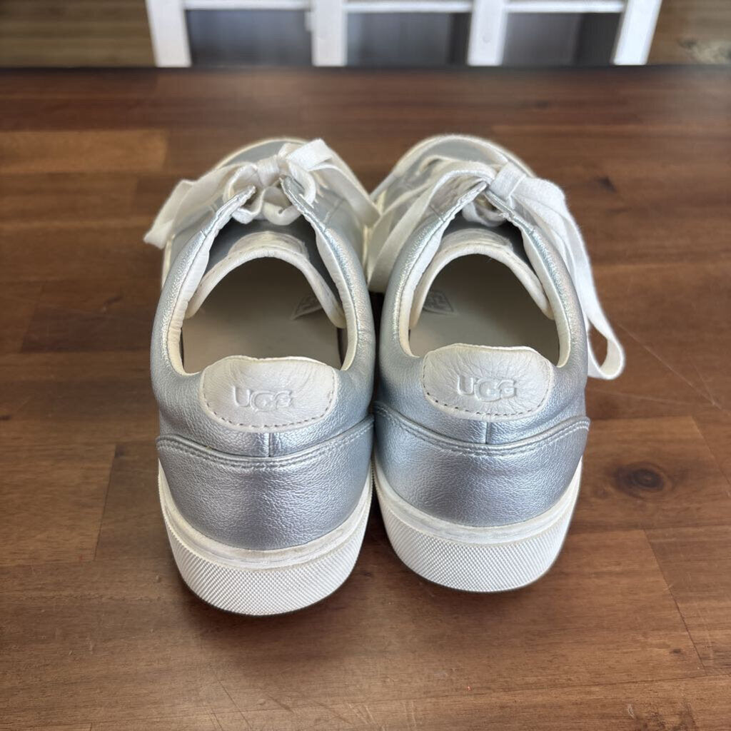 Ugg Zilo Metallic Silver Sneakers 8