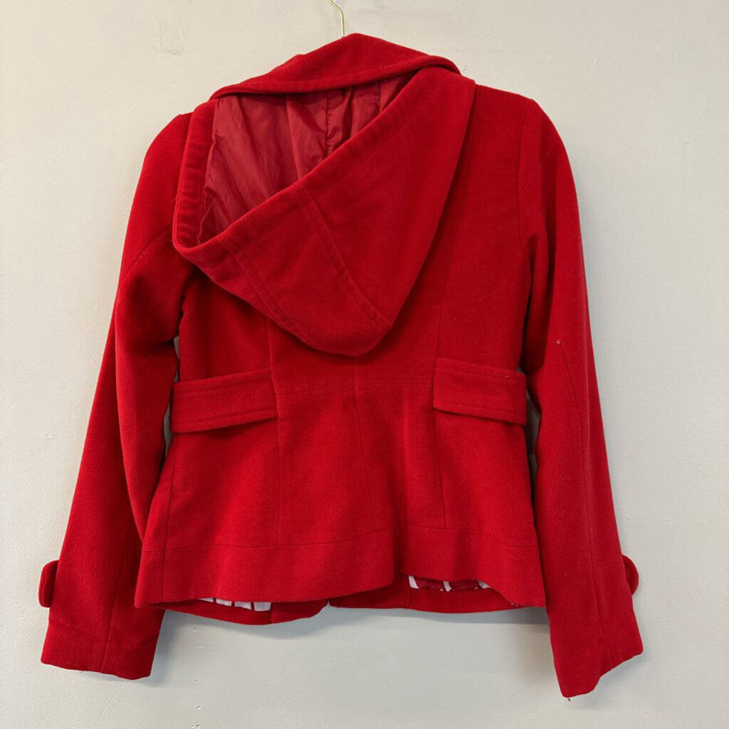 Tulle Red Snap Front Jacket Extra Small