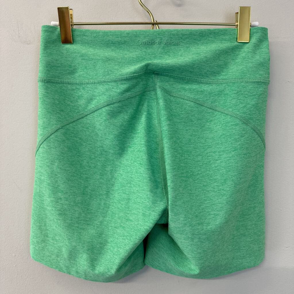 Outdoor Voices Green Biker Shorts Small