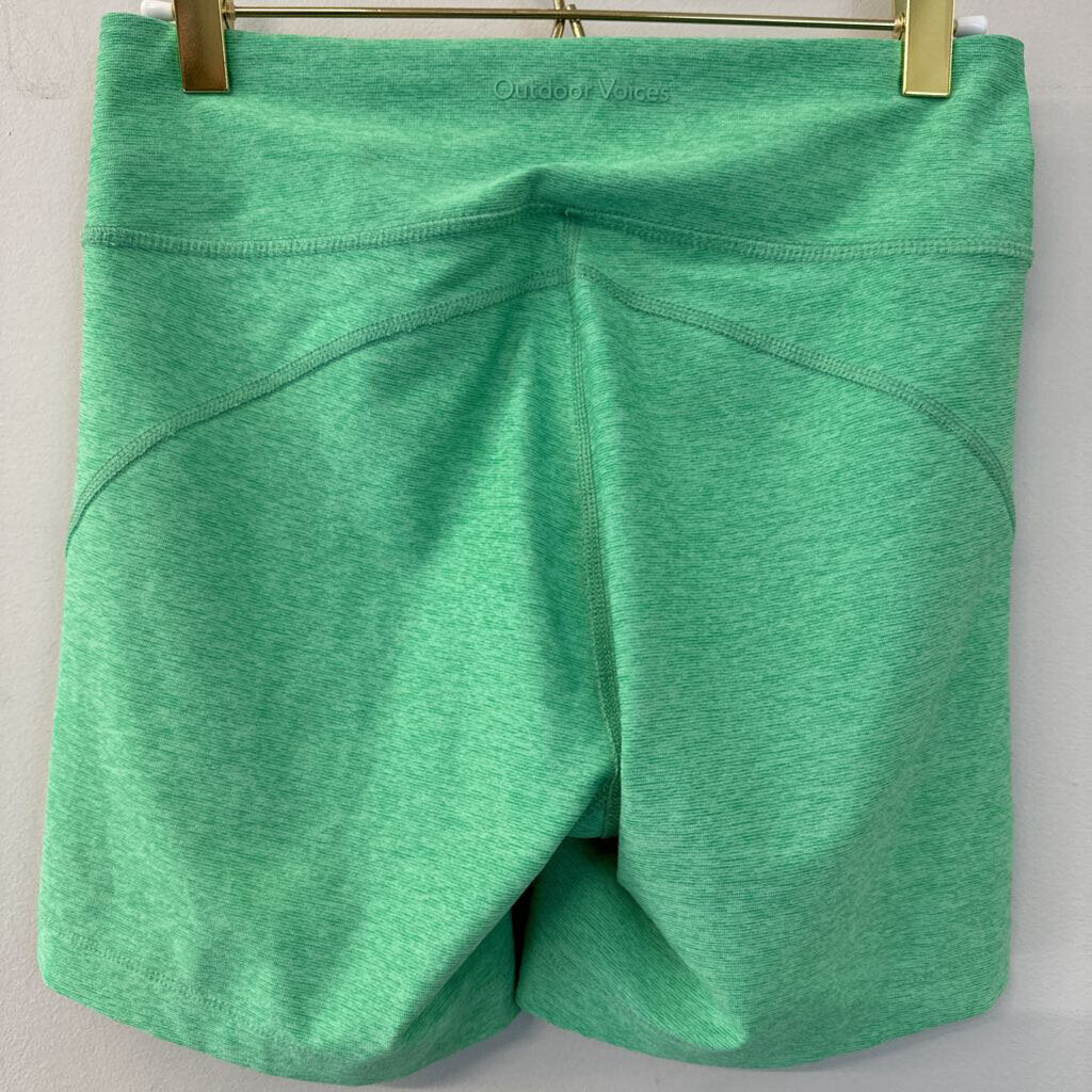 Outdoor Voices Green Biker Shorts Small