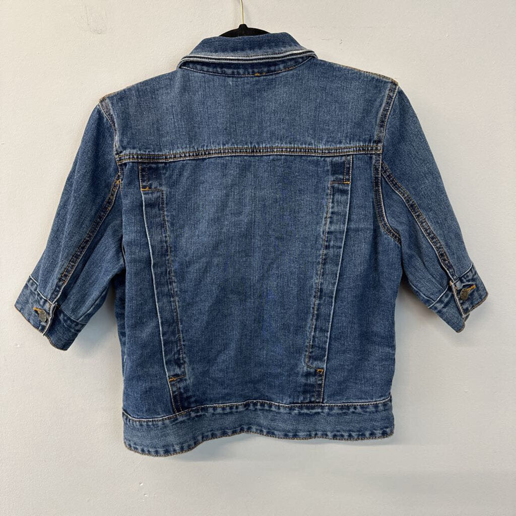 Free People Short Sleeve Denim Jacket Medium