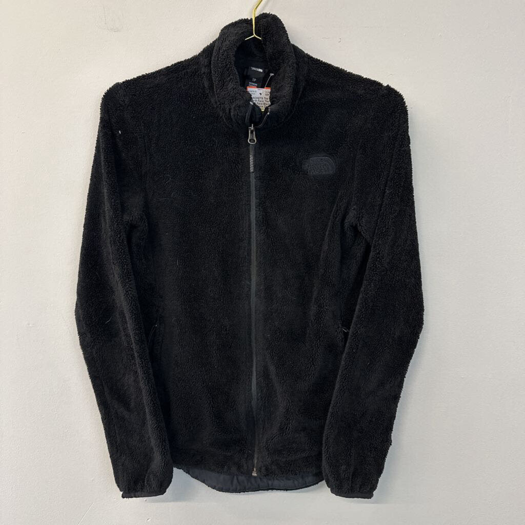 The North Face Black Fuzzy Fleece Zip Up Jacket Extra Small