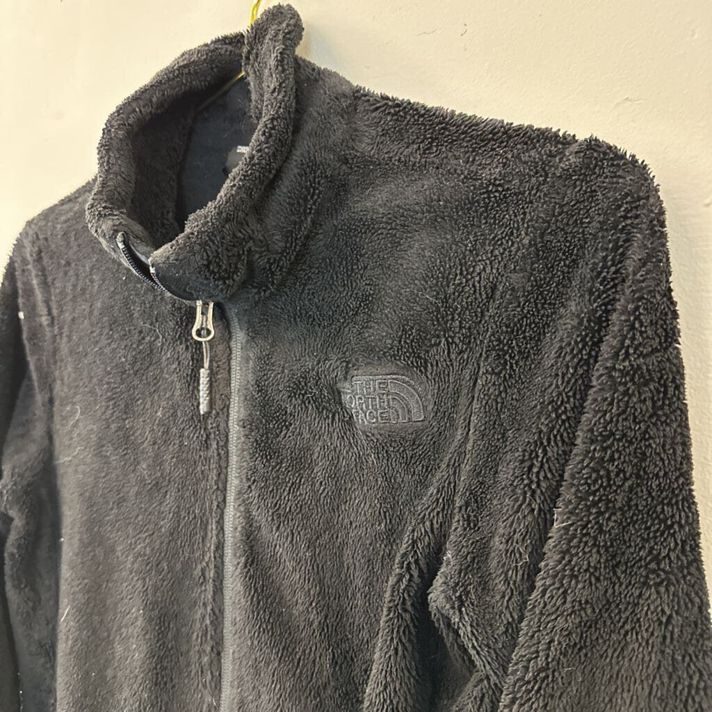 The North Face Black Fuzzy Fleece Zip Up Jacket Extra Small