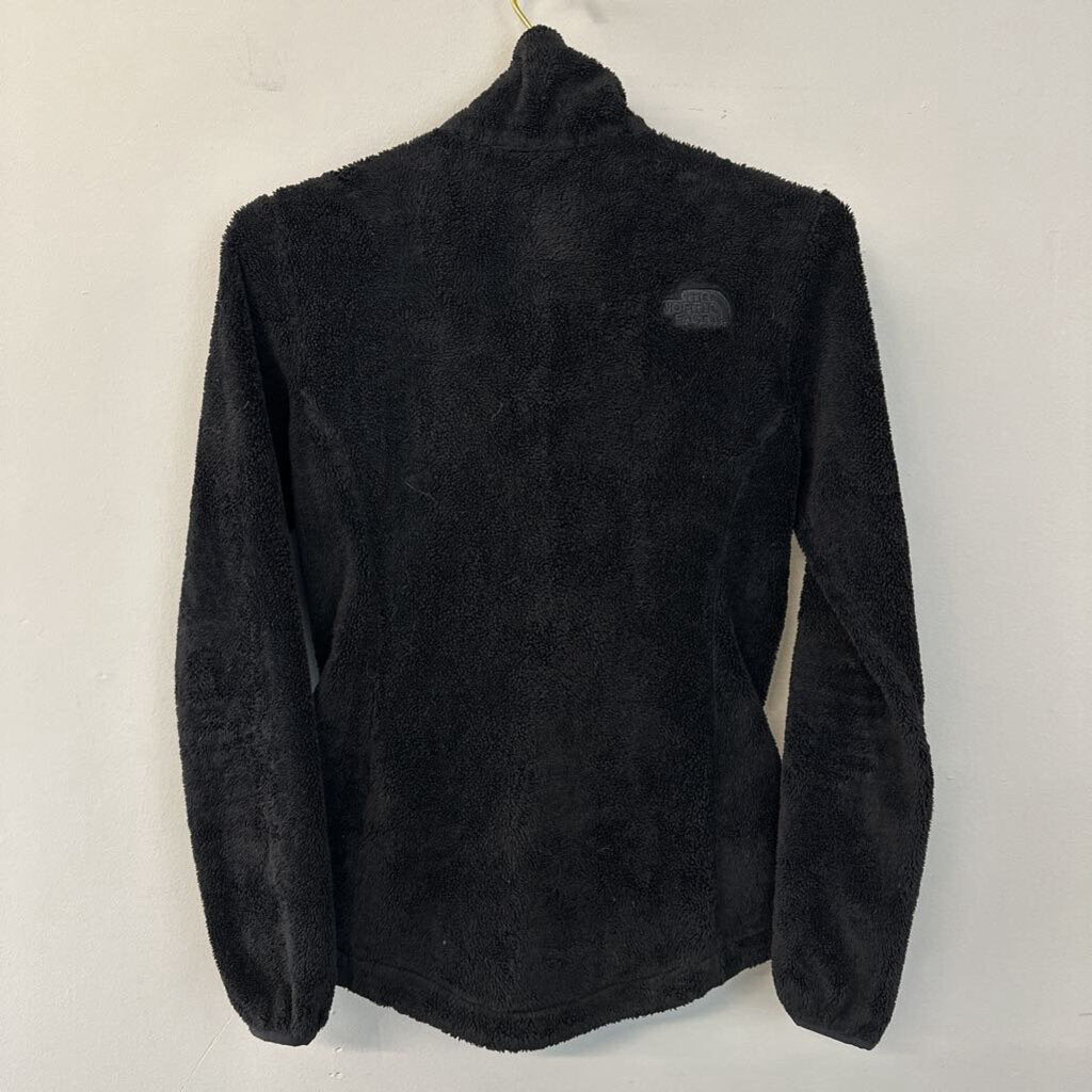 The North Face Black Fuzzy Fleece Zip Up Jacket Extra Small