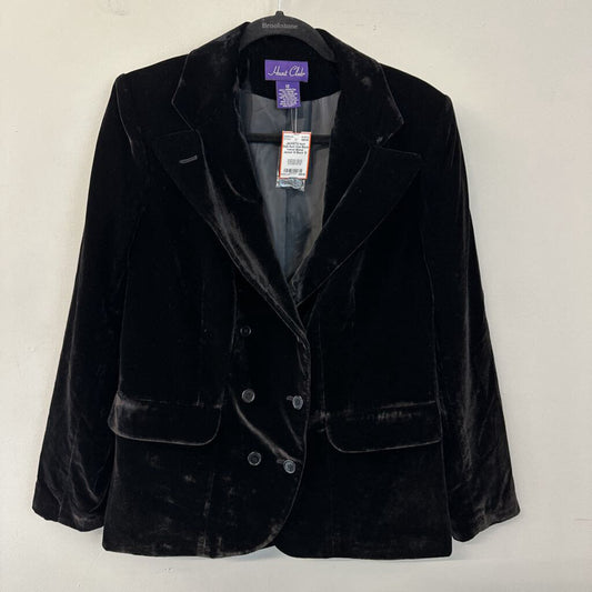 Hunt Club Black Velvet Blazer Jacket 12